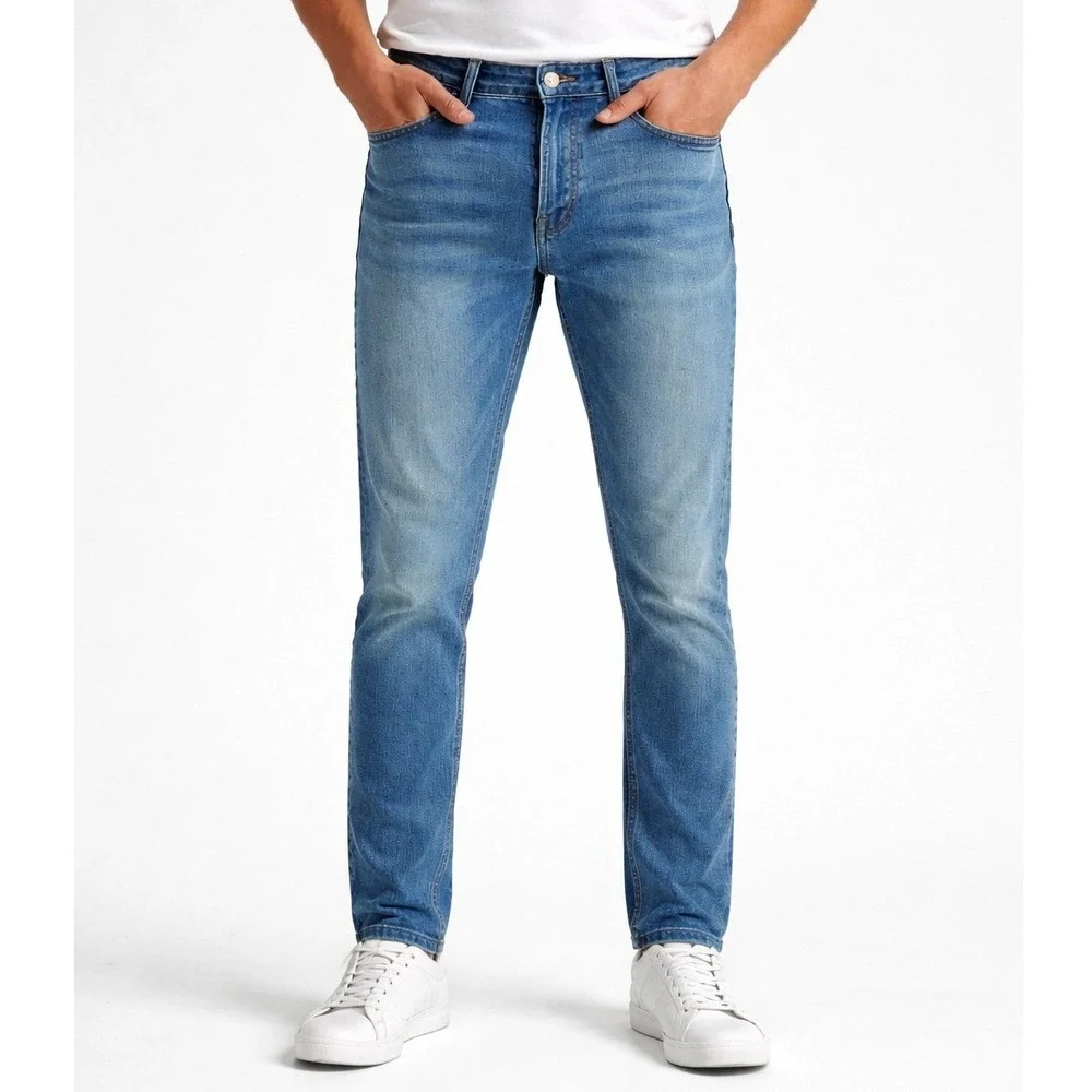 Levi's 511‎ Slim Fit Stretch Mid Rise Jeans Mens 32X34 Blue Denim Medium Wash